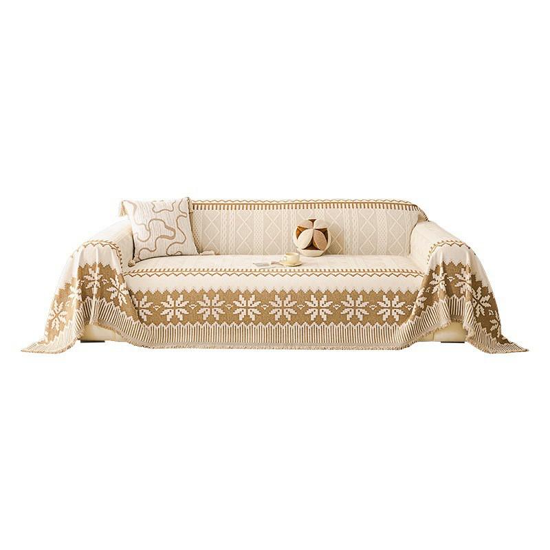 Bohemian Snowflake Chenille Sofa Cover 2026 All Season Anti-scratch Couch Protector Living Room