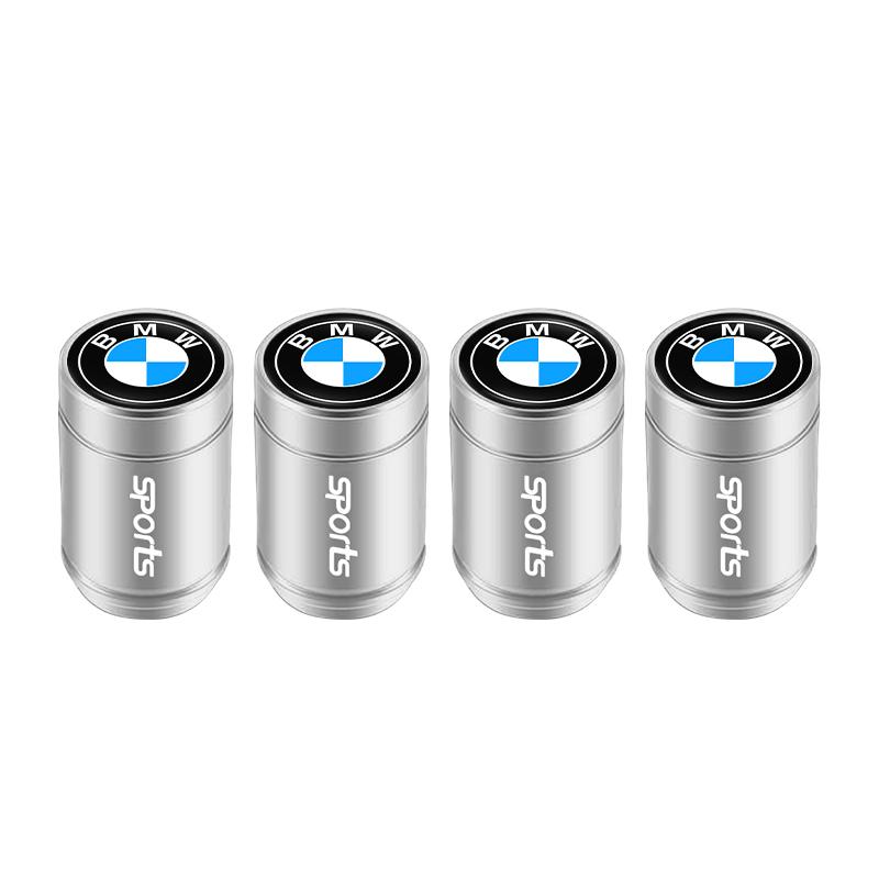 BBIZ5 4Pcs Car Wheel Tire Air Valve Caps Stem Cover with Color Brand Logo For BMW X1 X3 X5 F31 F30 F10 F11 E70 F25 F01 F02 F26 F23 F45