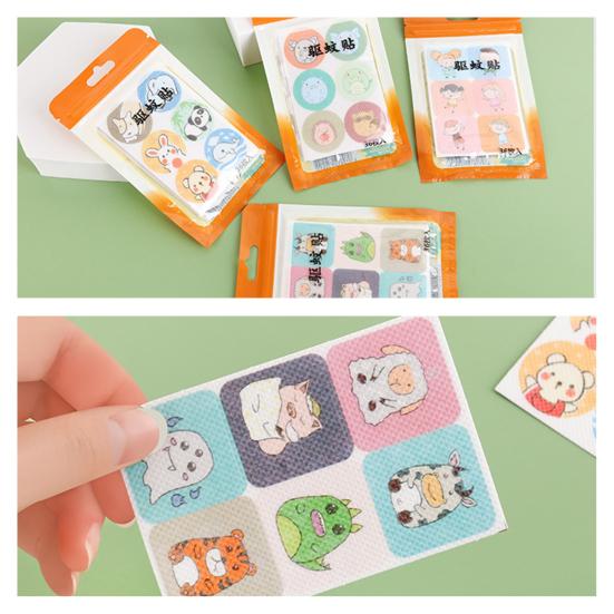 36 шт. многоцелевые эфирные масла привлекательные портативные репелленты с изображением животных патчи от комаров наклейки