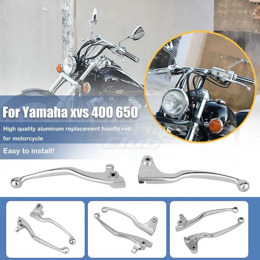 Chrome Motorcycle Skull Brake Clutch Levers Shifter Lever For Yamaha VStar Drag Star XVS 400/650 XVS 1100 1999-2009 96/16