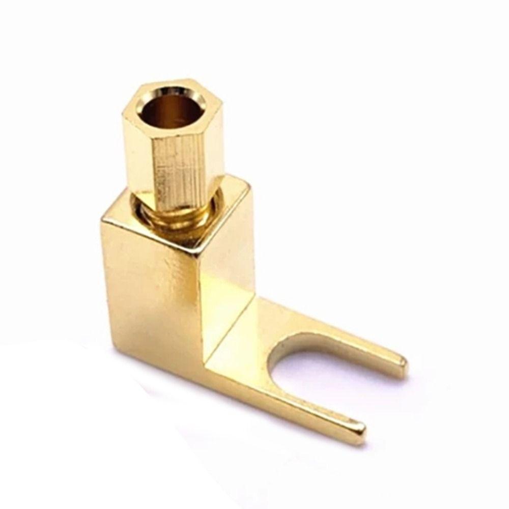 Y Type Speaker Cable Connector Spade Plug Connector Plug Banana to Spade Adapte U Spade Connector