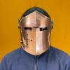Barbuta Copper and Green Dual Tone Helmet Medieval Knight Armor 18g Mild Steel LARP Cosplay Warrior Helmet for Halloween