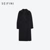 SEIFINI Women's Korean Style Oversized Wool Blend Coat
