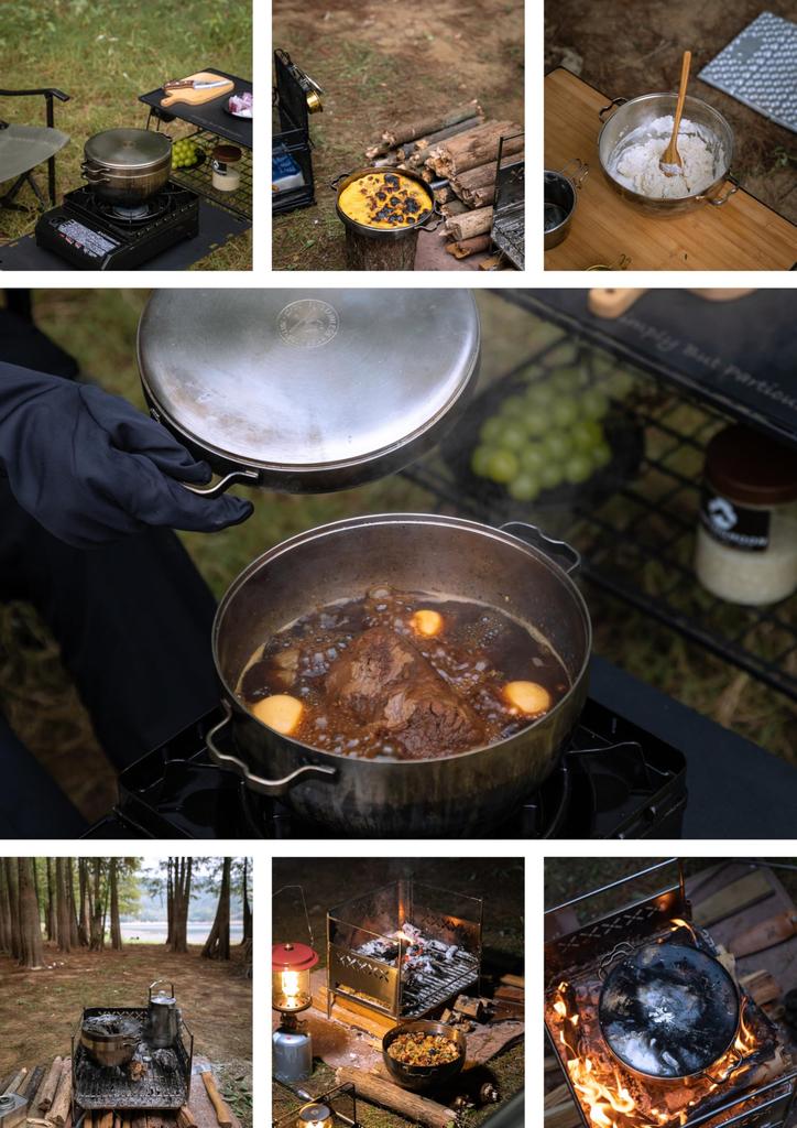 CAMPING MOON Outdoor Dutch Camping Stainless Steel Dutch Stainless Steel Oven, 8-inch, Oven, 304, DO-27