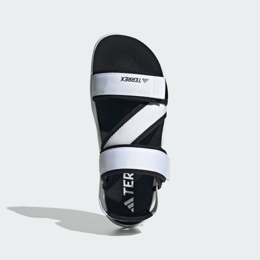 Adidas САНДАЛИИ TERREX SUMRA Обувь Белая обувь и обувь Сандалии МУЖСКИЕ Сандалии для спорта на открытом воздухе JI2083 Обувь Белый/черный/серый Два