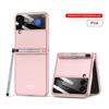 With Pen Slim Fashion Phone Case For Samsung Galaxy Z Flip3 5g Flip 3 Lens Glass Protector Cover For Samsung Z Flip 3 Cases
