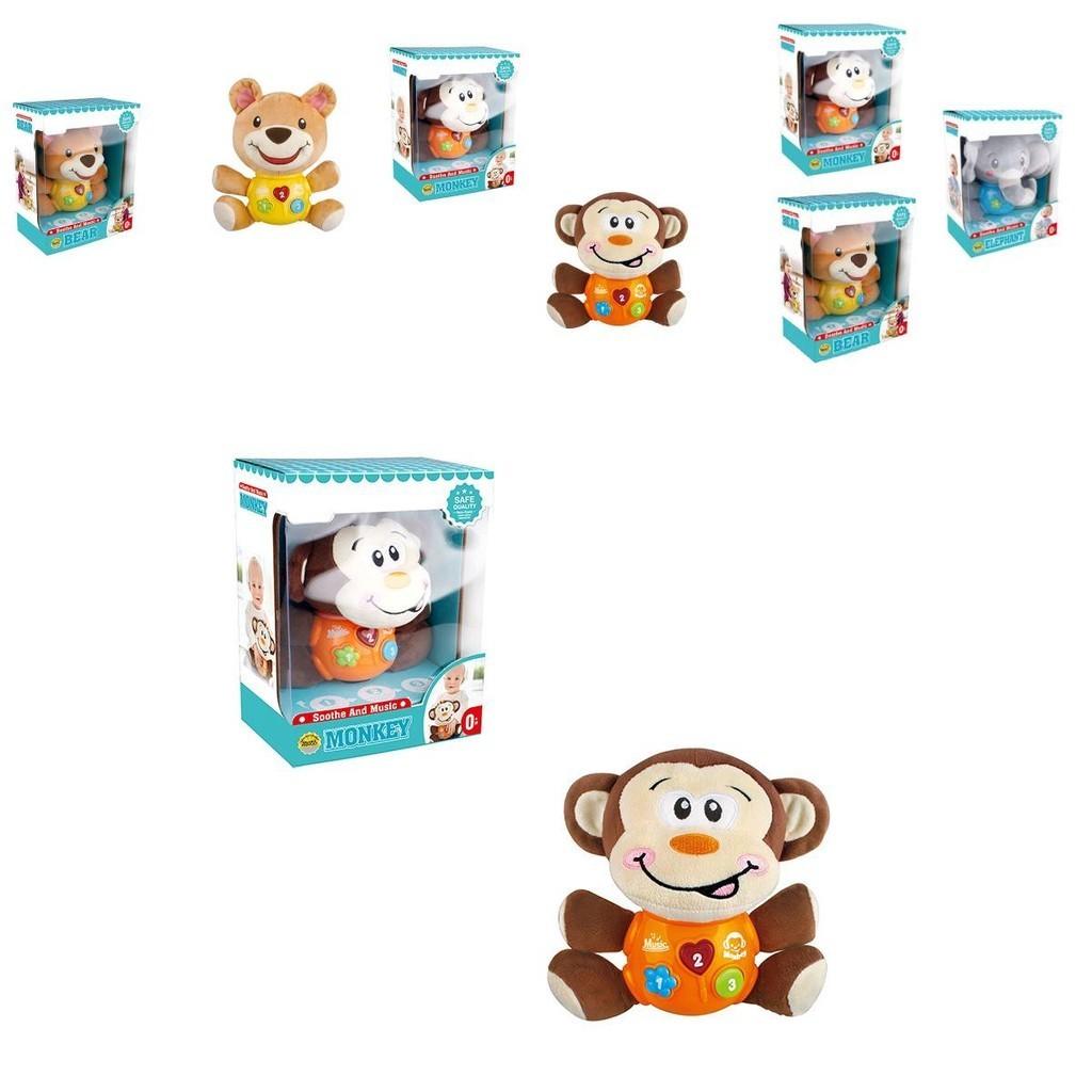 Plush Elephant Music Toy For Soothing Baby's Senses And Stimulating Growth And Development