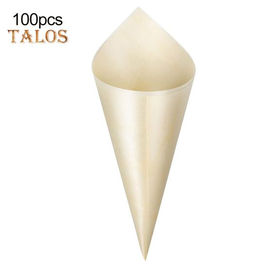 100Pcs Popcorn Cones Heat-Resistant Multipurpose Wide Application Useful Charcuterie Cones Small Dessert Cones Party Supplies