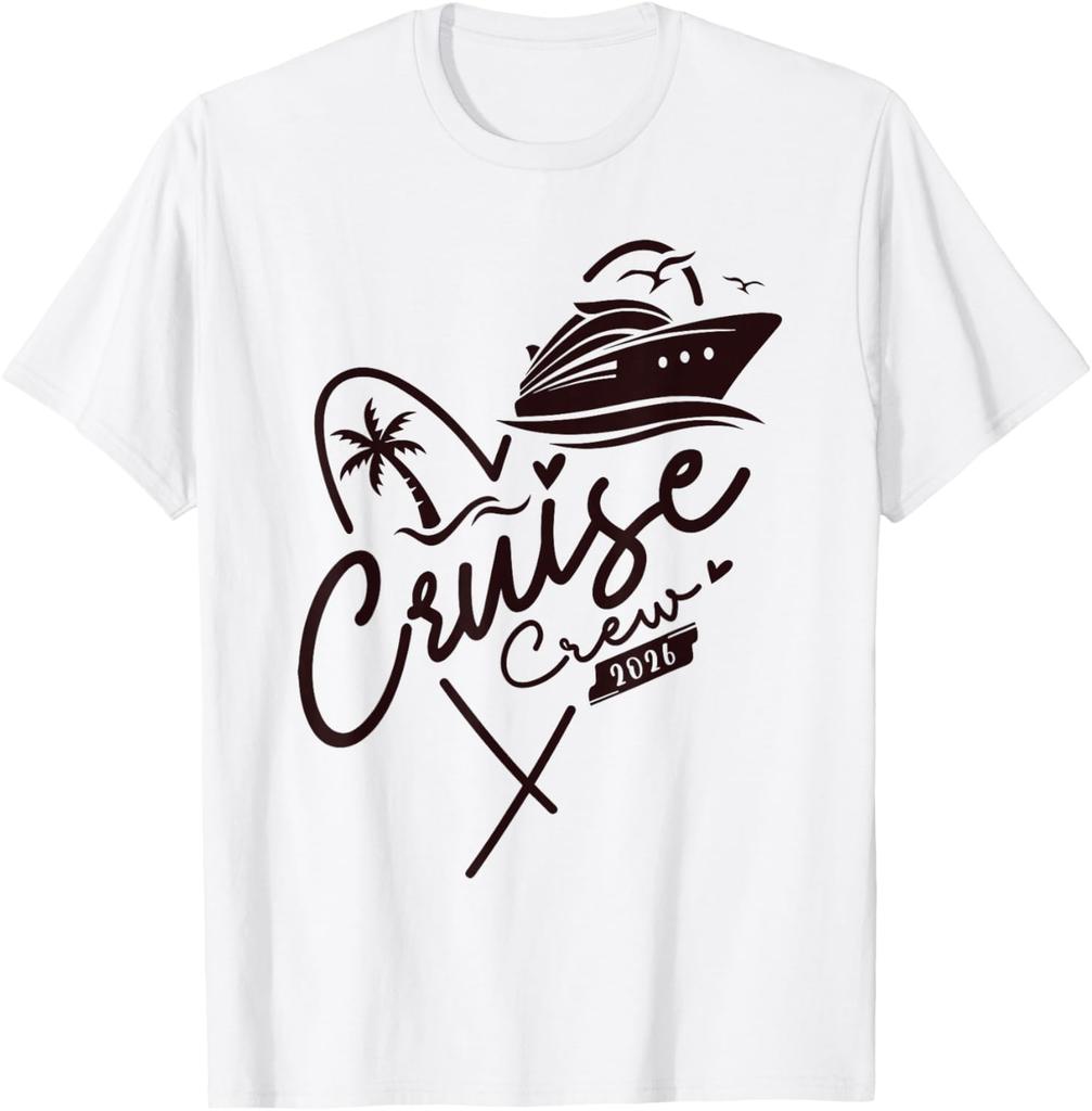 Cruise Crew 2026 Summer Vacation Trip Funny Matching Group T-Shirt