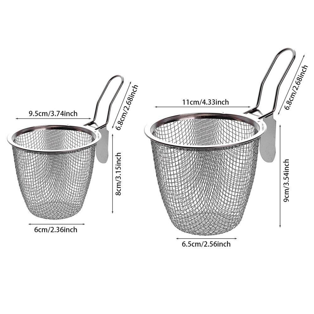 1Pcs Cooking Utensils Hot Pot Strainer Long Handle Frying Filter Basket Mesh Strainer Spoon