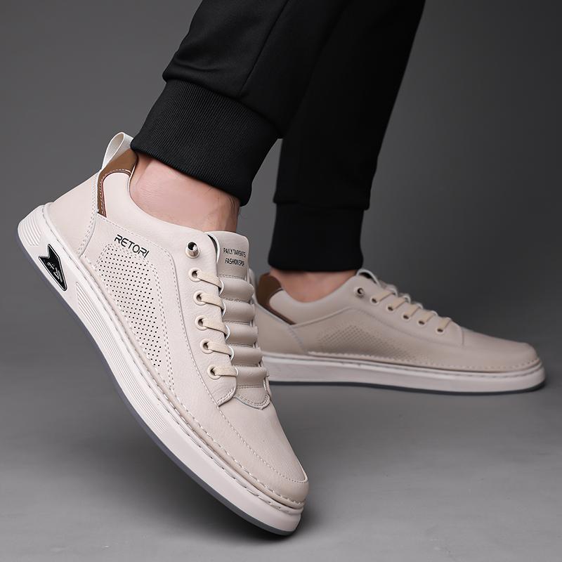 Модные высококачественные повседневные кожаные балетки дизайнерские туфли модные перфорированные дышащие оксфорды для ходьбы удобные уличные кроссовки для бега