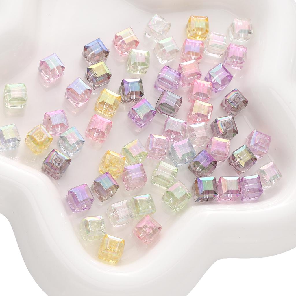 1300Pcs Acrylic Imitation Glass Three-Dimensional Magic Square Beads For DIY Bracelets Necklaces Jewelry Making