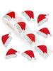 500pcs/Roll Christmas Gift Tags Gift Label Stickers Red Santa Hat Design with Glitter Cards Gift Packaging Decoration Navidad 25