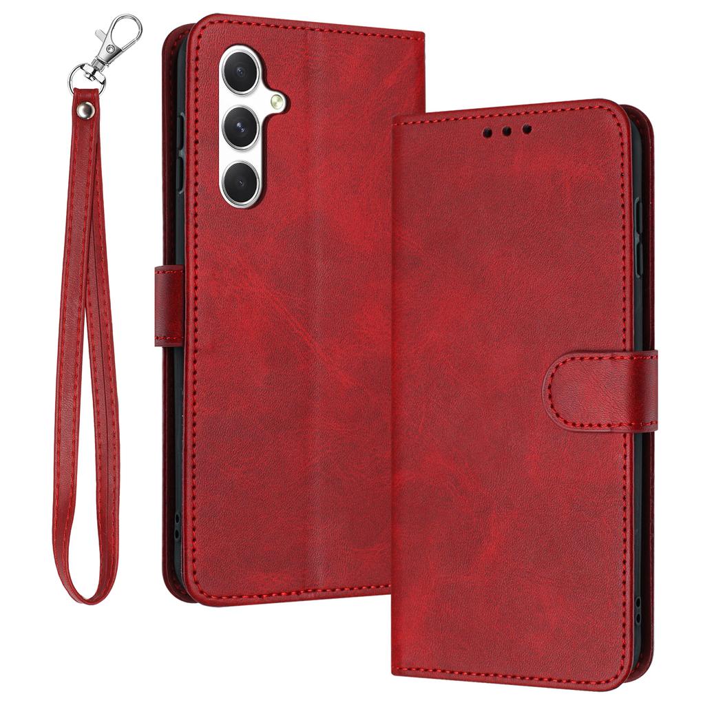 For Samsung Galaxy A55 5G Cell Phone Cover   Calf Texture Stand Phone Case Wallet