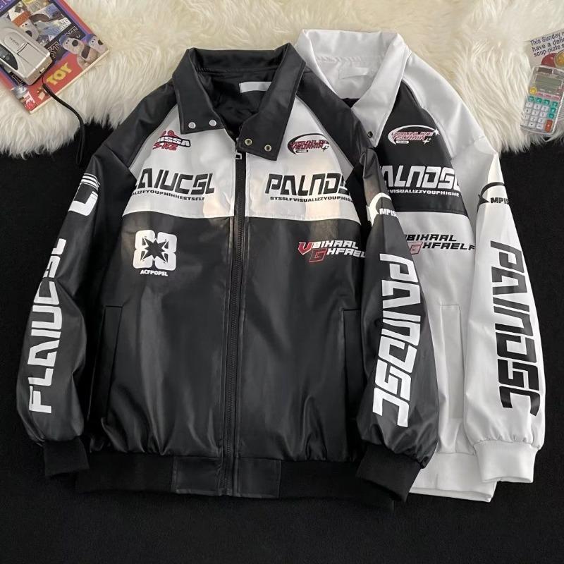 Американская высококачественная кожаная куртка для мужчин и женщин, осенний тренд, ретро-куртка из искусственной кожи, куртка для мотоциклиста с лацканами