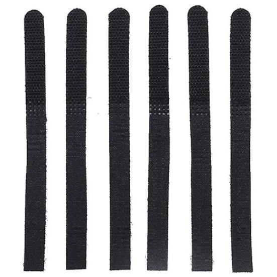100 шт. многоразовых ремней Silverline Pack черного цвета с крючками и петлями для кабеля