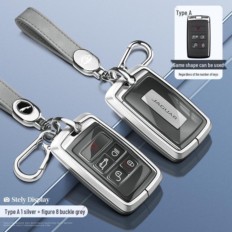 Чехол для ключа Jaguar: Корпус из алюминиевого сплава для моделей XEL, XFL, F-Pace, XJL, XF, XE, F-Type