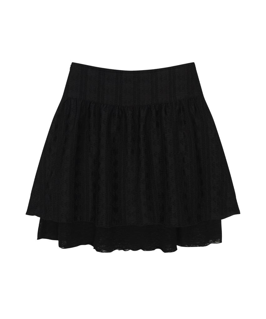 Юбка в клетку Aejeuon Lacy / Черная