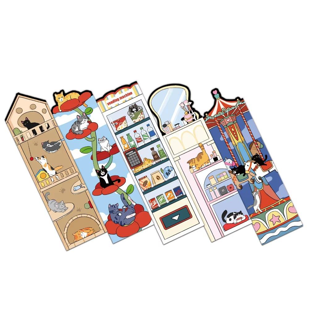 Cartoon Paper Bookmark 30Pcs Page Marking Cards Creative Reading Page Book Marking Gifts