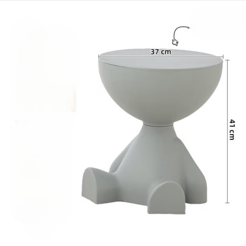 1 шт. Современная креативная пластиковая тумбочка в форме медведя, многофункциональная тумбочка, легко собирается, подходит для хранения в гостиной и спальне