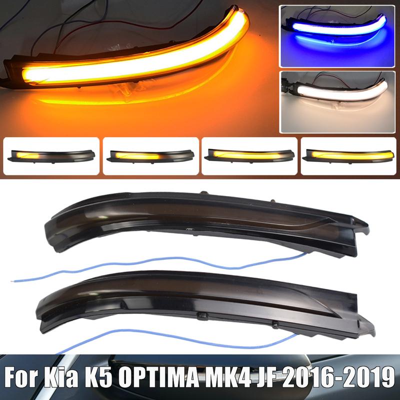 2Pieces LED Dynamic Turn Signal Light For Kia K5 Optima MK4 JF 2016 2017 2018   Rearview Mirror Blinker Indicator