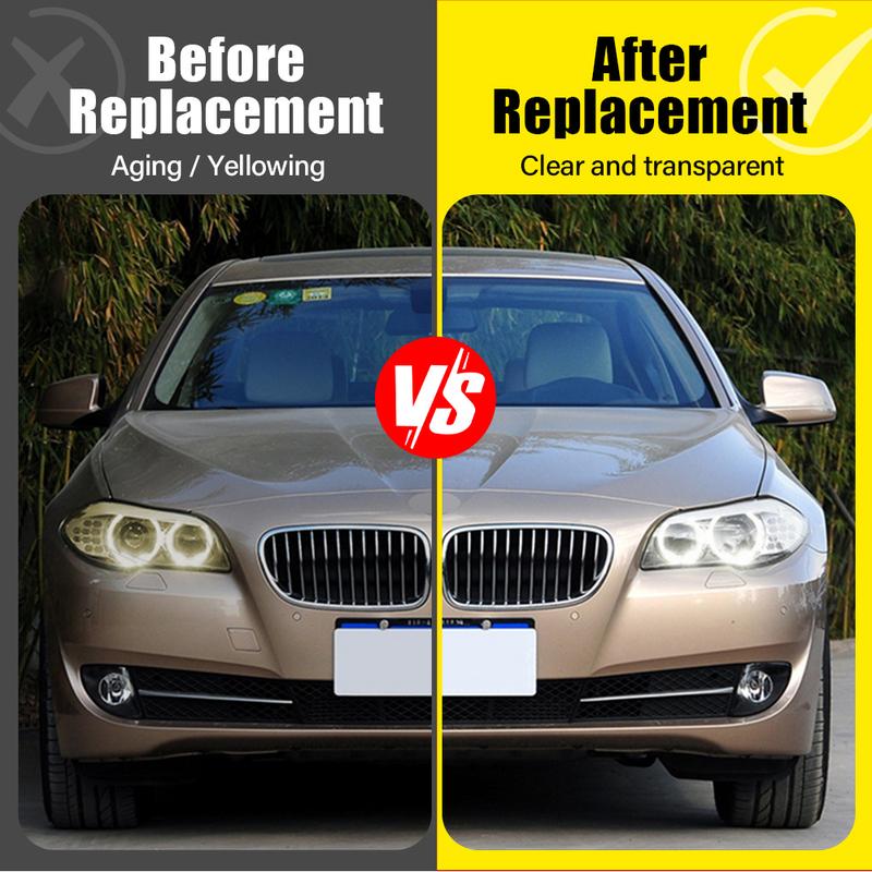 Head Lights Cover For BMW 5 Series F18 F10 2011-2017 Transparent Housing Front Headlights Lens Shell Lampcove Car Accessories