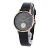 Falken Gray Black Leather Watch Watch [Toriwa] Women's SVST101-SS010114 [Item]