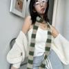 Subculture Narrow Long Scarf Harajuku Choker Streamer Trendy Y2K Striped Scarf  Women