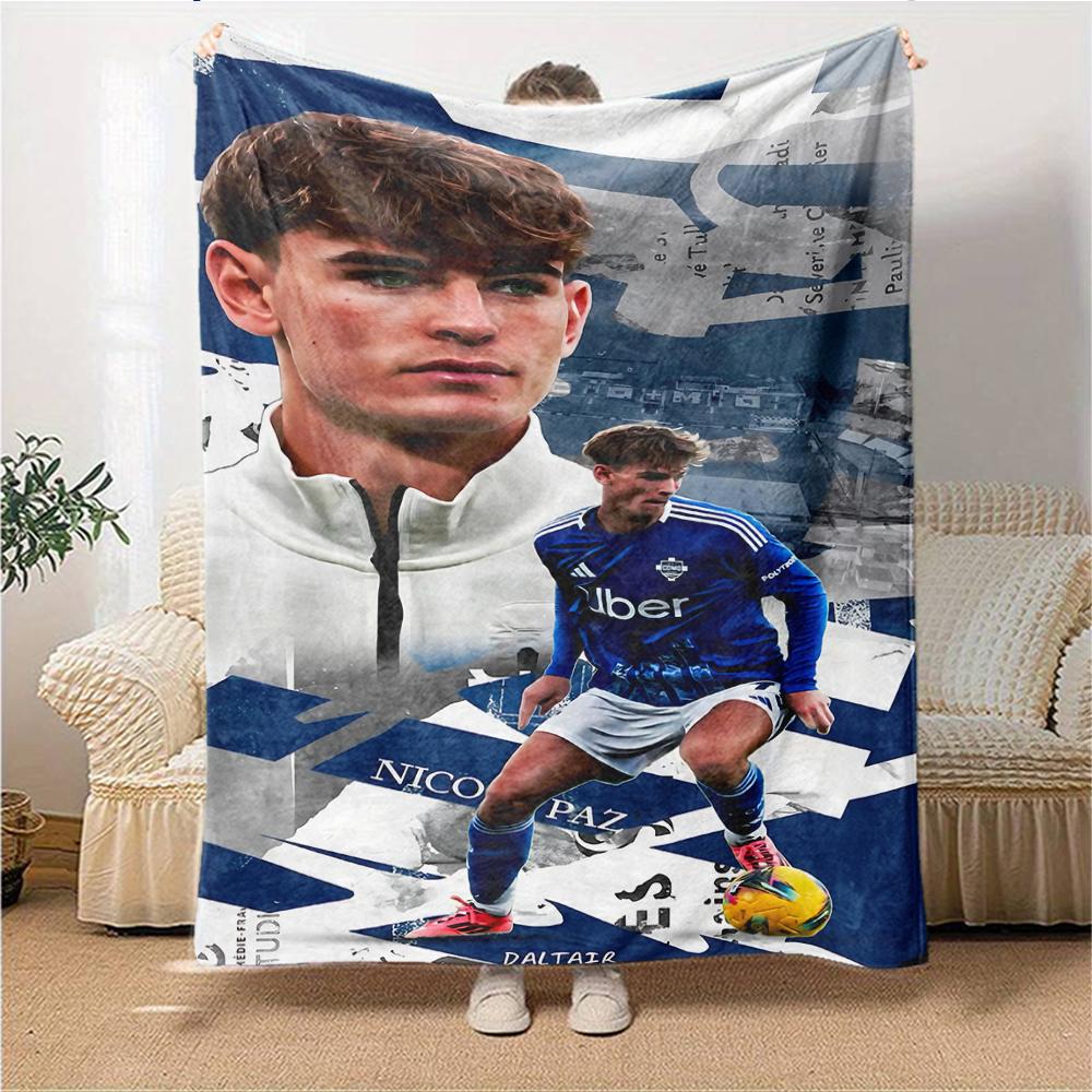 Winter Sports Blankets Flannel Printed Breathable Warm Throw Blanket for Home Office Bedspreads 0708a59