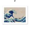 Katsushika Hokusai Kanagawa Great Wave плакаты винтажные японские настенные художественные принты холст живопись Декор фотографии для гостиной