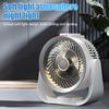 Air Circulator Fan 4-stage Adjustable Low Noise Circulator Fan with Night Light USB Rechargeable Strong Wind Air Cooler Fan