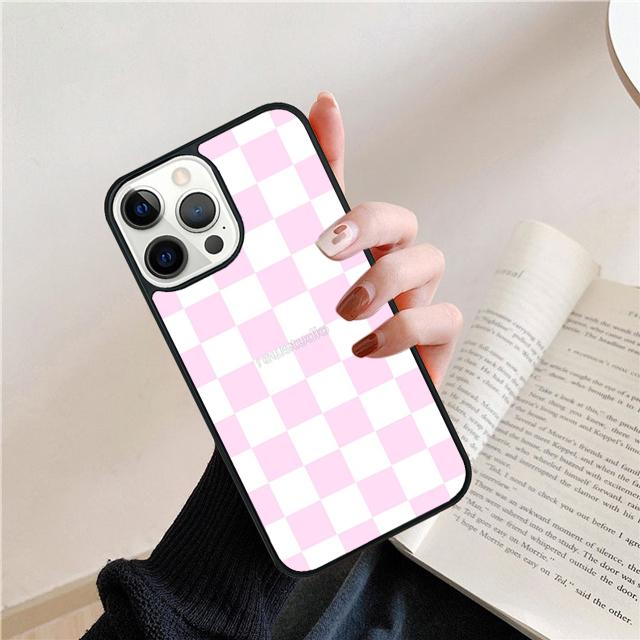 Клетчатый чехол для телефона iPhone 17 Air 15 16 Cover 14 11 13 Pro Max 12 Plus Max Cover Coque