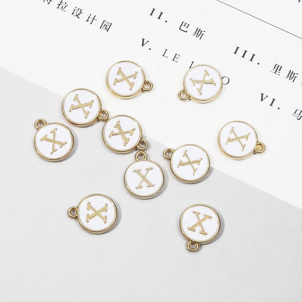 10 шт., металлическая эмаль, английские буквы, подвески, подвеска для самостоятельного изготовления ювелирных изделий, ожерелье, браслет, аксессуары