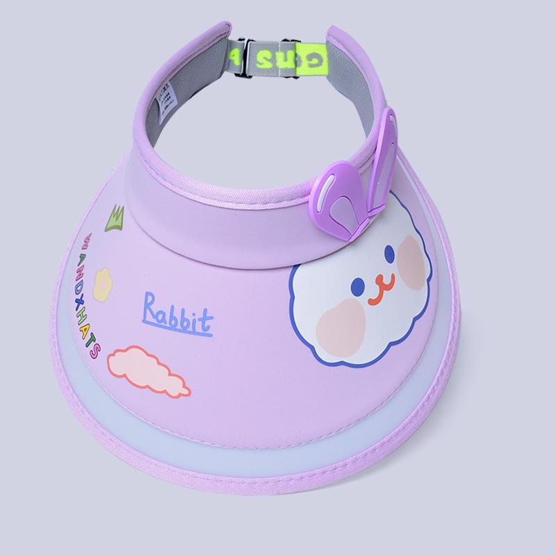 Kids' Hats Summer with Fan Sun Hats Boys Girls Sun Hats Cartoon Cute Sunblock Empty Top Hats