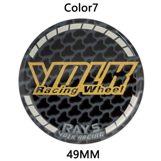 4PCS/Lot 49MMM OLK RAYS SSR ENKEICar Wheel Center Hub Cap Sticker Car Badge Emblem Sticker