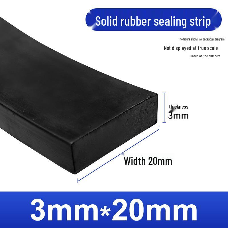 Nitrile Rubber Strip: Oil & Pressure-Resistant Shock Absorbing Glass Pad for Sealing & Joint Support