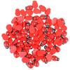 100Pcs/Bag Wooden Ladybird Sticker Children Kids Painted Diy Craft Ladybug