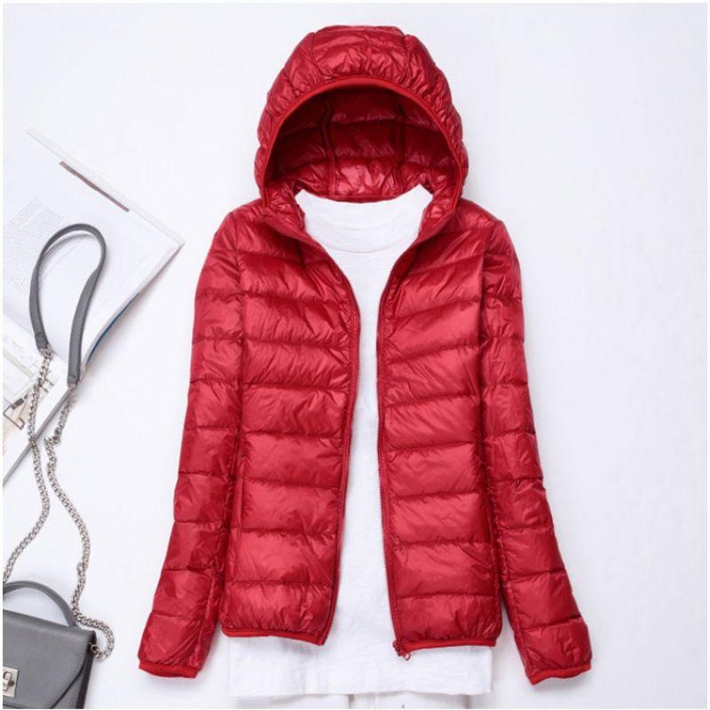 Arrivals Women Fashion Short Ultralight Thin Packable Puffer Jackets Female Sweet Style Korean Down Coats