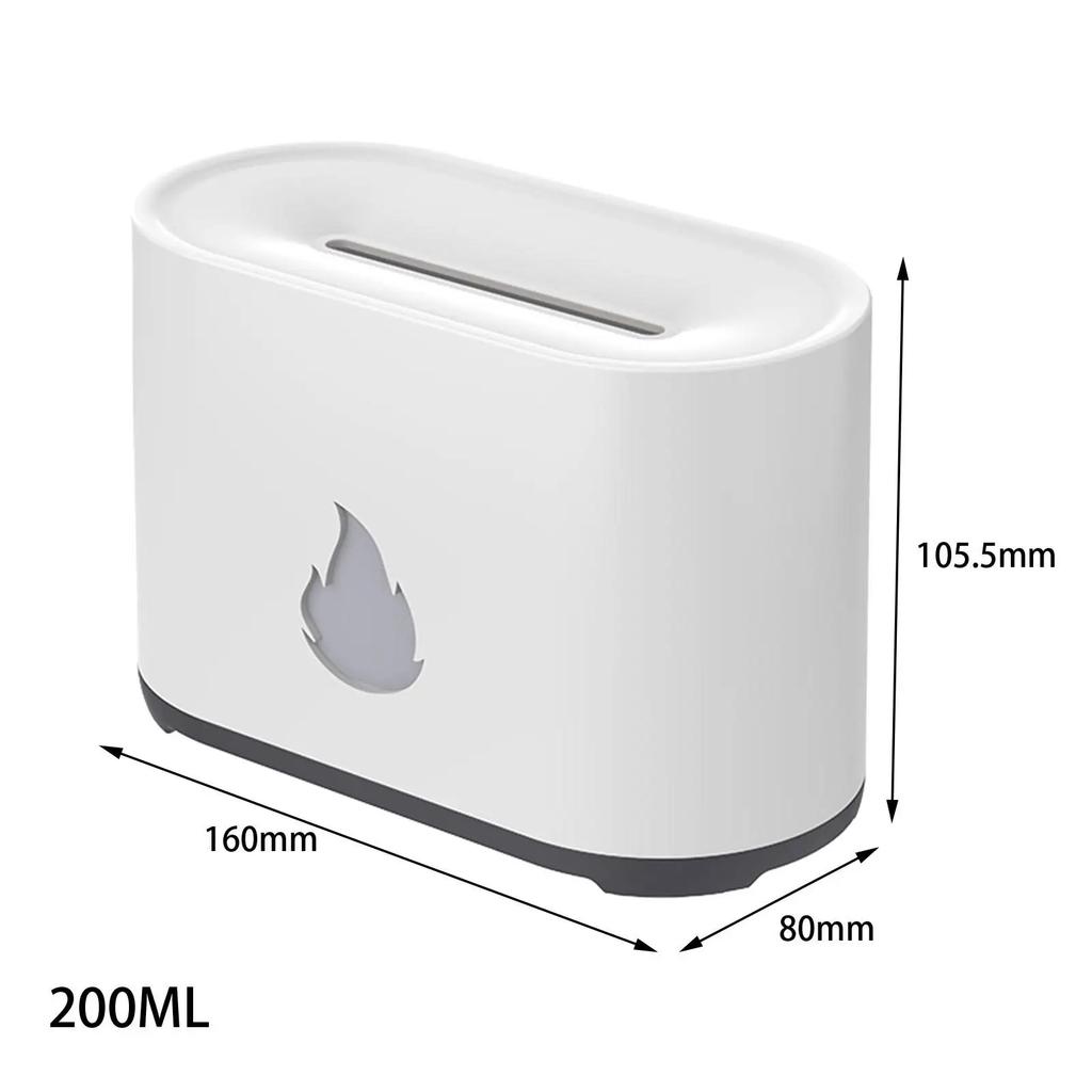 Portable Cool Mist Usb Led Change Color Room H2o Air Fire Flame Humidifier Essential Oil Diffuser Humidifier