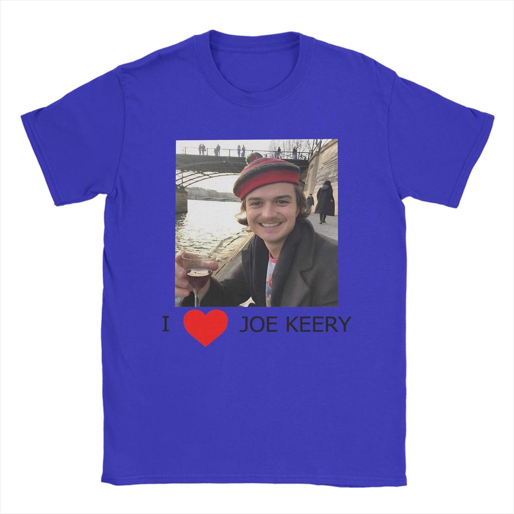 I Joe Keery Unisex T Shirt Djo Crazy Tee Shirt Short Sleeve Round Neck TShirts Pure Cotton Graphic Printed Tops