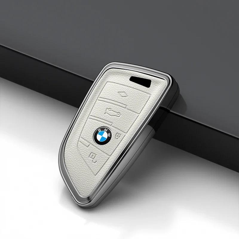 Car Key Case for BMW 216i F46 X1 X2 X3 X5 X6 GT 2 5 6 7 Series 3 4 Buttons Smart Keyless Remote Control Fobs Protector Cover UG6