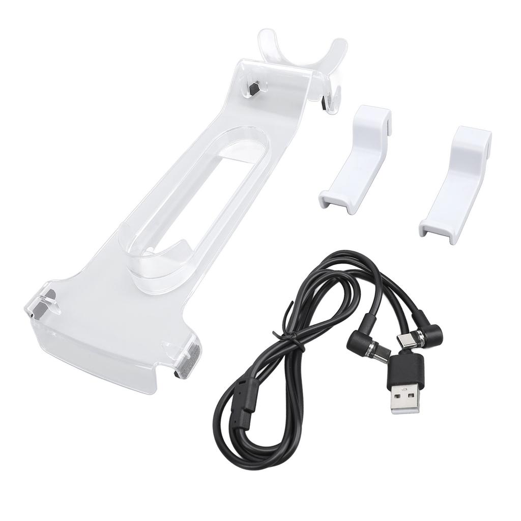 For PS VR2 Controllers Headset Organizer Holder Kit 4 in 1 for PS VR2 Sense Controllers Charging Station with VR