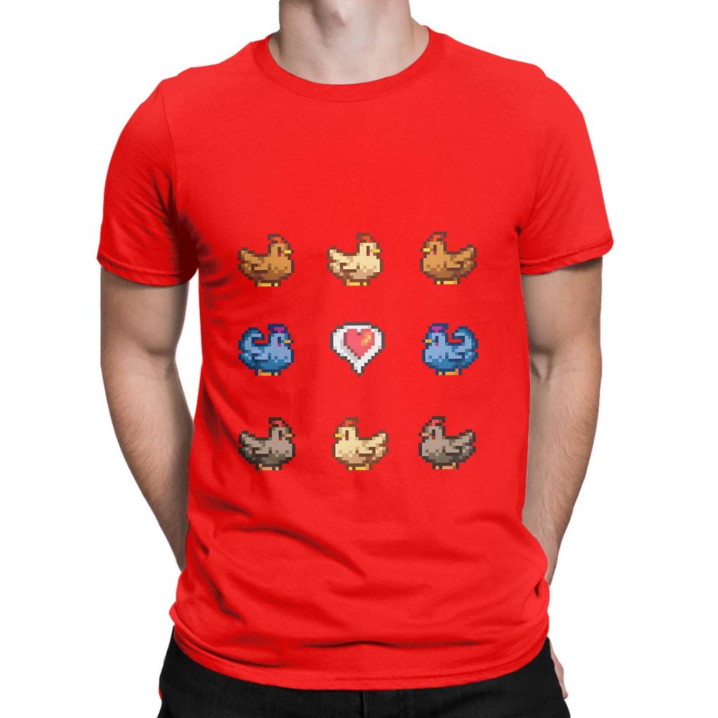 Stardew Valley Chickens Love Funny 100 Cotton Tshirt Stardew Valley Tees Tops For Unisex