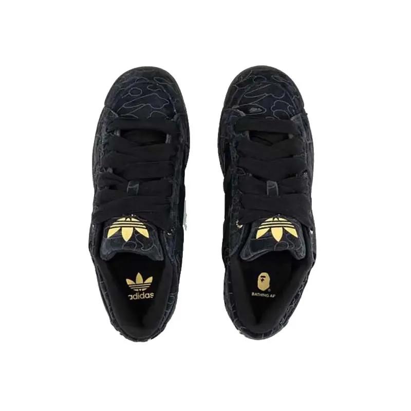 BAPE x adidas LWST 1st Line Camo Мужские Кроссовки Черный Core-Black IE1131