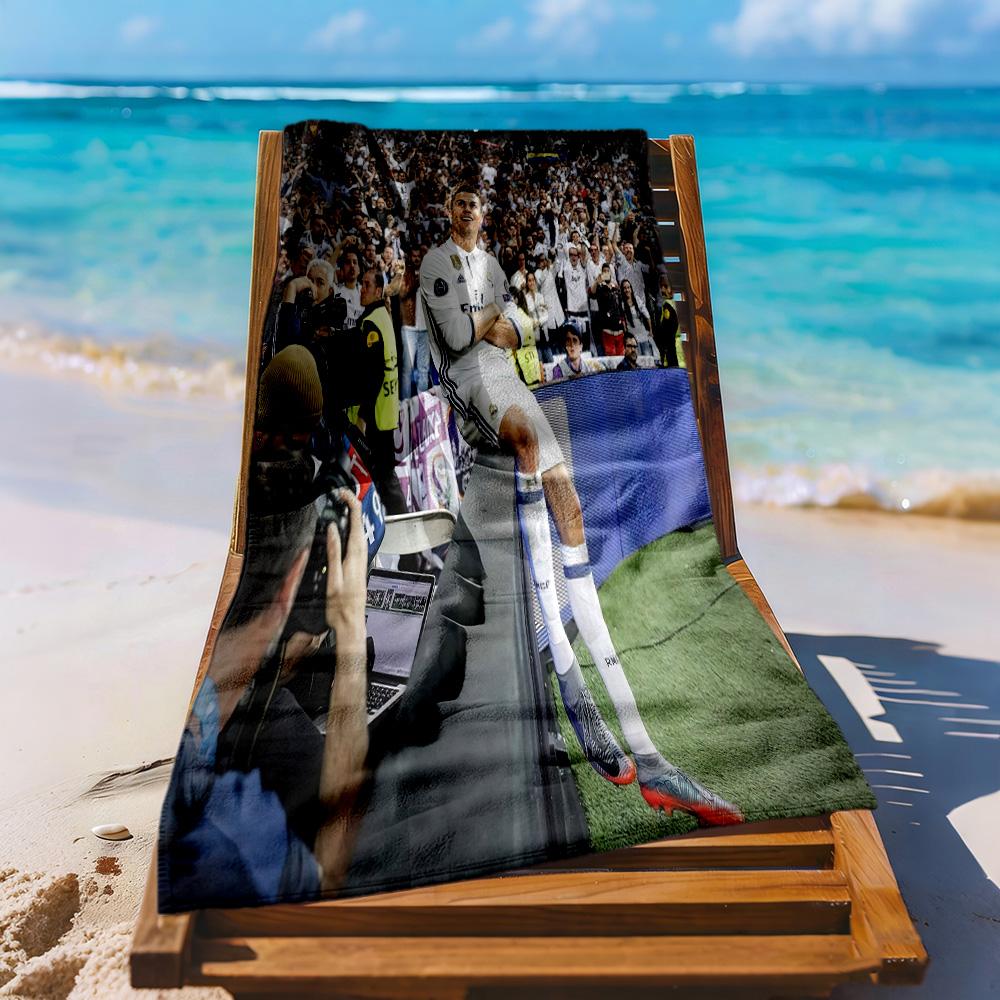 Cristiano Ronaldo Beach Towel High Absorbency Quickdry Comfortable Lightweight