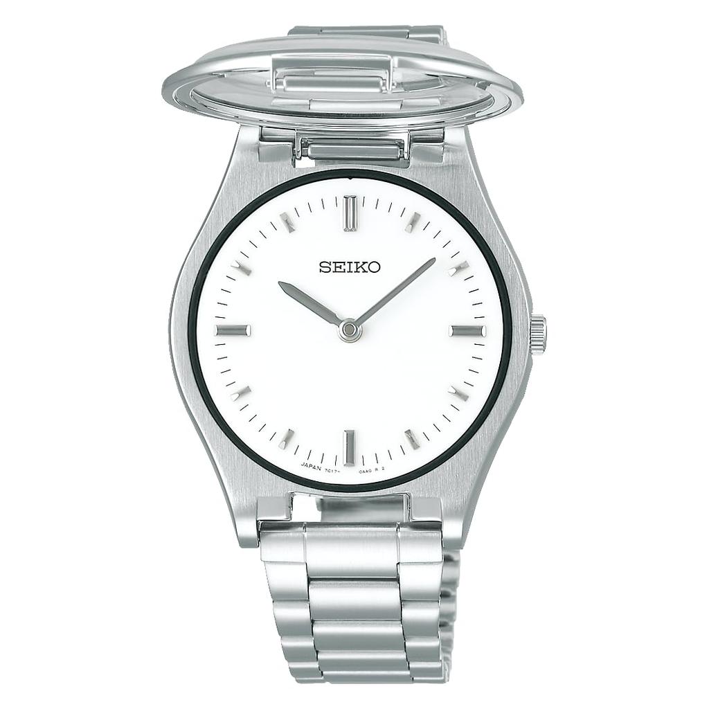 Watch Seiko Watch Tactile Reading Clock SQBR019 Silver [Seiko Watch] Men's
