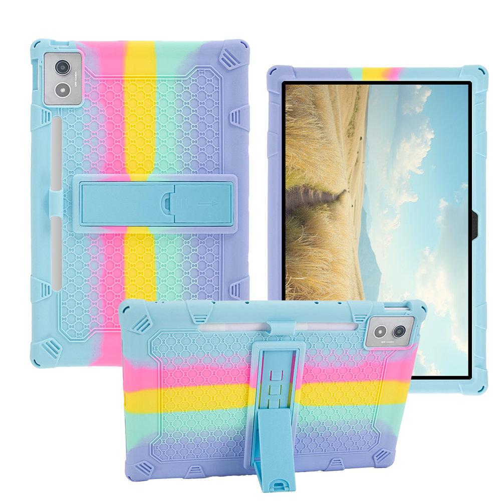 Чехол для Lenovo Xiaoxin Pad Pro 12.7 2025 12.7 Дюймов TB-375FC Силиконовая Подставка Противоударная Задняя Крышка для Планшета