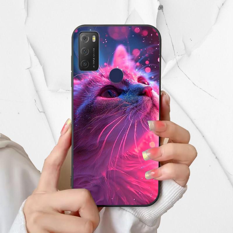 For Alcatel 1S 2021 Case 6025H 6025D Fashion Silicone Soft TPU Phone Cover For Alcatel 1 S 2021 1S(2021) Case Funda Coque Bumper