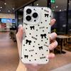 Подходит для iPhone17 черный чехол для телефона с бантом в горошек космический 16pro всесторонний x Apple 14 всесторонний 15 противоударный