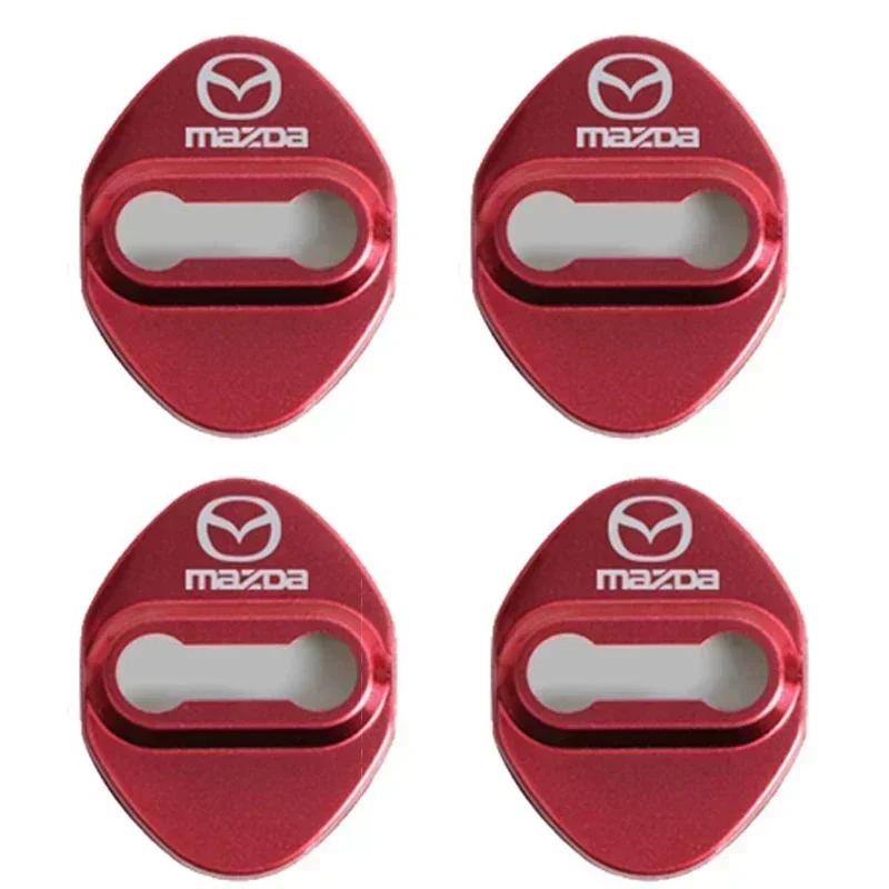 2025 Горячие 4 шт. Накладки на замки дверей автомобиля Антикоррозийные пряжки-наклейки для Mazda CX-4 CX-5 CX-3 Atenza Axela 3 6 Grand Tourer Стиль Аксе